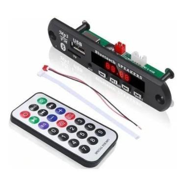 Imagem de Placa Decodificadora USB MP3 FM AUX Bluetooth 3.0 - Suporte a Cartão d