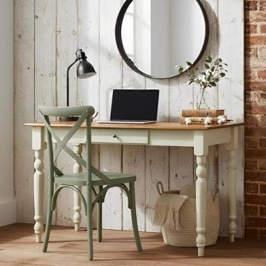 Imagem de Aparador para Sala ou Escrivaninha com Pés Torneados 1 Gaveta - Verde 