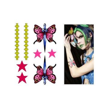 Imagem de Tatuagem temporária Jolyne Cujoh JoJo's Bizarre cosplay A4 - 3i