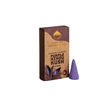 Imagem de Incenso Sagrada Madre Linha Terpenos Cone, Purple Hindu Kush
