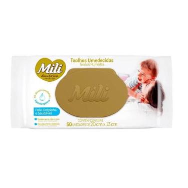 Imagem de Toalhinha Umedecida Com Tampa Love&Care 50 Unidades - Mili