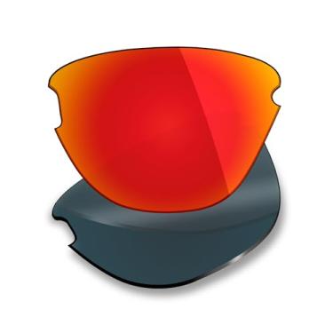 Imagem de Mryok Lentes de substituição UV400 para óculos de sol Oakley Frogskins Lite OO9374, HD Polarized, proteção UV, resistente a impactos e ajuste perfeito - Vermelho fogo