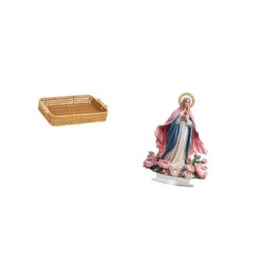 Imagem de Fenteer Cesta de Frutas de Acrílico Trançada, Enfeite Decorativo, Tigela para Lanche, Prato de Pão Independente, Decoração de Mesa para Festa, Festival, Quart