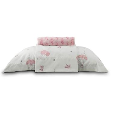 Imagem de Jogo de Lençol Cama Solteiro Infantil Casual Kids Temático 3 peças Appel Home Macio