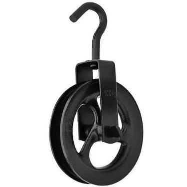 Imagem de Roldana de Ferro 160mm com Gancho Paraboni 100156