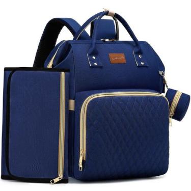 Imagem de Mochila Pañalera ROSEGIN 35L Impermeable Azul Marino