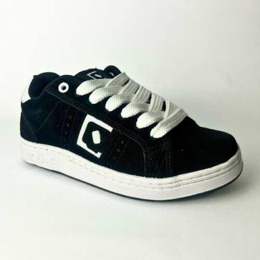 Imagem de Tênis Qix Combat Suede Preto e Branco, 39