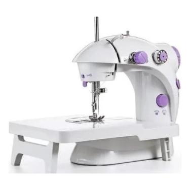 Imagem de Mini Maquina De Costura Portátil Com Mesa Extensora - Shopbr
