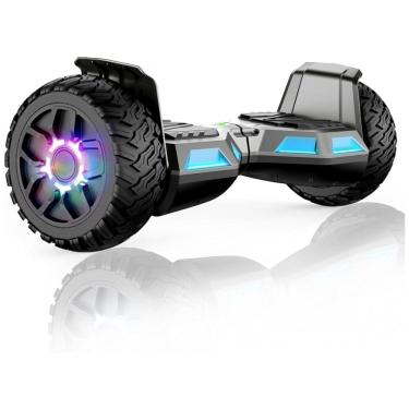 Imagem de Hoverboard SISIGAD H12 Spray Oil Preto B02 para Crianças de 6 a 12 Anos com Bluetooth LED e Rodas Coloridas de 6,5 Polegadas