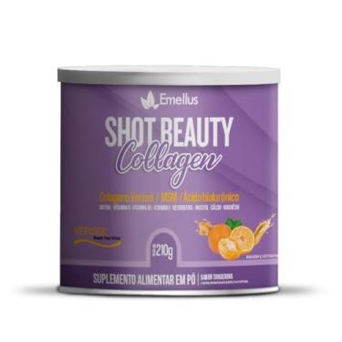 Imagem de Colágeno Frutas Tangerina Verisol 210g Emellus com Ácido Hialurônico MSM Biotina Resveratrol Inositol Calcio Magnésio e Vitaminas