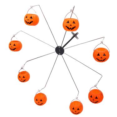 Imagem de POCREATION Roda-gigante Alimentador de Beija-flor Alimentador de Beija-flor Pendurado Alimentador de Pássaros Beija-flor Com 8 Baldes Com Estampa de Abóbora para Jardim Externo Quintal