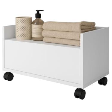 Imagem de Gabinete 100% MDF Com Gaveta Moderno Organizado Para Banheiro