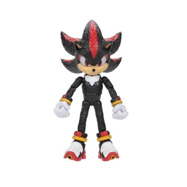 Imagem de Sonic The Hedgehog Sonic 3 Movie Action Figures 5-Inch Shadow Collector Toy Figure, Altamente Articulado Para Meninos E Meninas - Produto Oficialmente Licenciado Do Filme 3