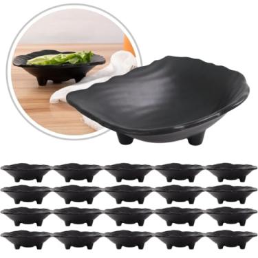 Imagem de Tigela Prato Fundo Melamina Premium Bowl Preto Travessa Oriental Sushi Ceviche Sunomono (20)