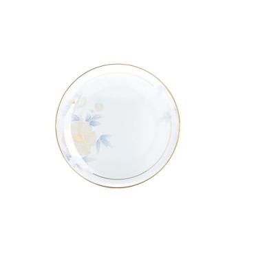 Imagem de Pratos redondos domésticos frescos de cerâmica estilo nórdico requintado e prático - silencioso prato raso de 20 cm