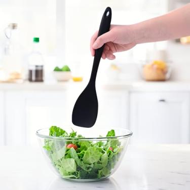 Imagem de 1 pacote de colher de espátula de silicone, espátulas resistentes ao calor para cozinhar, espátula de silicone versátil – Ferramenta de cozinha antiaderente, segura para alimentos, para cozinhar
