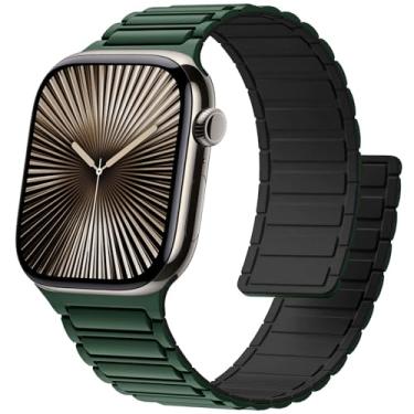 Imagem de Pulseira magnética para Apple Watch séries 11/10/9/8/7/6/5/4/3/SE/2nd/Ultra 2/3 de 49 mm, 46 mm, 45 mm, 44 mm, 42 mm, 41 mm, 40 mm, 38 mm, 49 mm, 46 mm, 4 / SE/2, Ultra 2/3