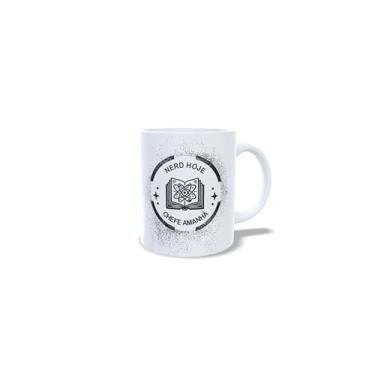 Imagem de Caneca de Cerâmica Branca, Elementos Geek (15043)