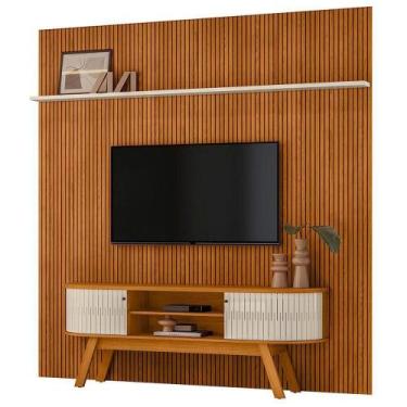 Imagem de Painel Bancada Tv 75" Laguna Madetec Cinamomo Off White - MADETEC MOVE