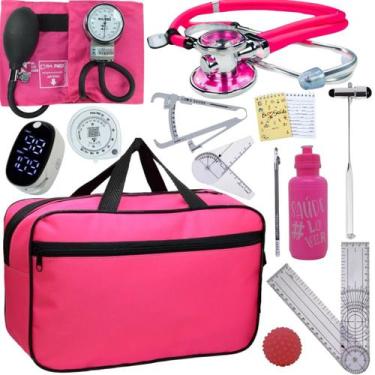Imagem de Kit Bolsa Fisioterapia Acadêmico Martelo Buck Goniômetro Completo - In