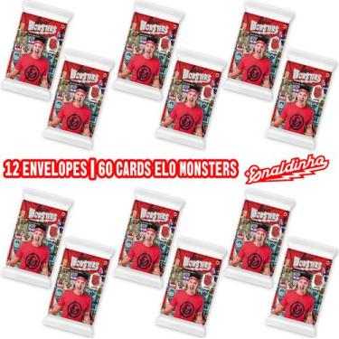 Imagem de Kit 60 Cards Elo Monsters Sortidos Oficial  12 Flow Pack Enaldinho - P