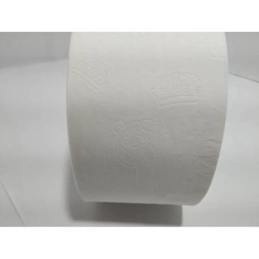 Imagem de 10X Papel Higiênico Rolão Folha Dupla 8 Rolos 10Cmx180 Metr