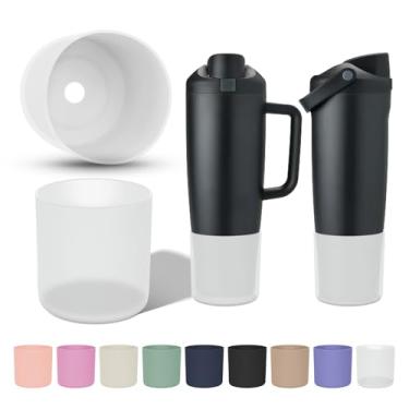 Imagem de KGULQ 2 peças de bota superior compatível com Owala Freesip Sway 850 g e 1,134 g, alta antiderrapante, evita arranhões, manga protetora para garrafa de água e copo Sway