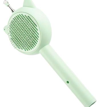 Imagem de Escova Pet, Escova Removedora Rasqueadeira Brinquedos Inteligentes Brinquedo A Laser para Gatos Multifuncional(Verde)