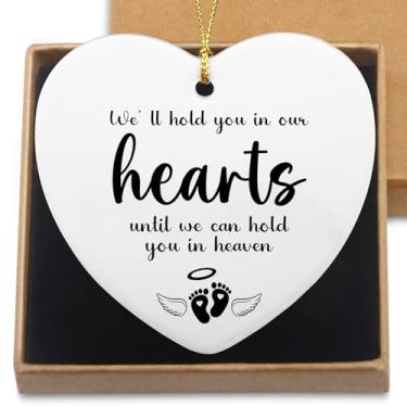 Imagem de Ornamento de aborto espontâneo presentes para mães perda de bebê presentes de simpatia para perda de bebê presente em memória presente de luto enfeites de Natal 2025