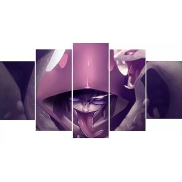 Imagem de Kit quadro decorativo 5 peças 95x60cm Kabuto Modo Sennin