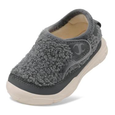 Imagem de Chinelos Scurtain Toddler Barefoot Shoes, antiderrapantes, cinza escur