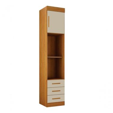 Imagem de Modulado Mesa De Cabeceira 3 Gavetas - Orion-cinamomo-off White - Leifer Móveis