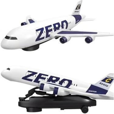 Imagem de Avião Air Line Brinquedo Grande com Luzes, Som e Movimento – Avião Infantil Educativo, Interativo e Divertido para Crianças