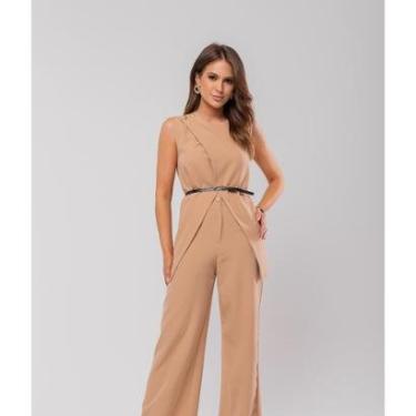 Imagem de Conjunto Feminino Alfaiataria Coletetranspassado E Wide Leg Salvatore Fashion-Feminino