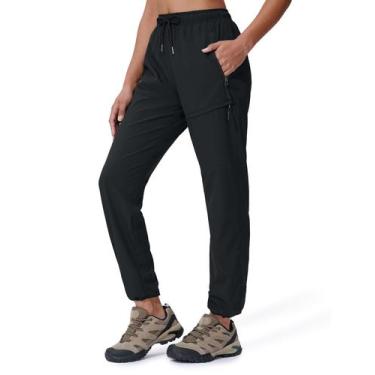 Imagem de Calças de caminhada Seamaid Quick Dry Lightweight  preta XS