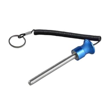 Imagem de UGPLM Pino de inserção para pilha de pesos de 0,31 polegadas para treinamento de força com liberação rápida e corda de tração, ideal para academias, Azul