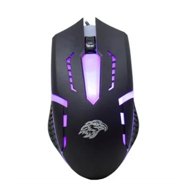 Imagem de Mouse Gamer K-mex, LED, 1600 DPI, USB, Preto - MOA8