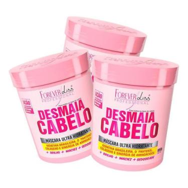 Imagem de Kit 03 Máscara Desmaia Cabelo Forever Liss - 950G