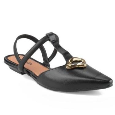 Imagem de Mule Mississipi Sapato Feminino Confortável MF543 Calce Fácil Elástico-Feminino