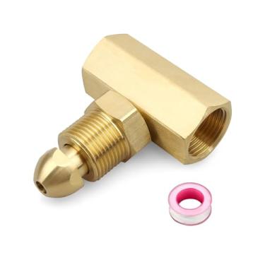 Imagem de Adaptador Y de gás inerte de argônio, conecte 2 reguladores a 1 garrafa, compatível com soldagem TIG MIG, interface rosqueada T-92, CGA 580