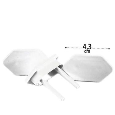 Imagem de Protetor De Tomada Com 12 Peças De Plástico Branco Abnt Lig Brin - Spl