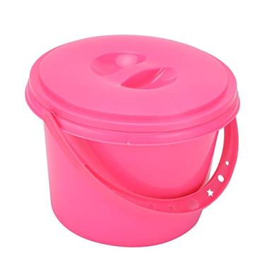 Imagem de Pincel de pintura multifuncional Banheira de plástico com 2 compartimentos Balde com 16 paletas de cores para pintura a óleo em aquarela Artistas acrílicos Crianças pintando (Balde multifuncional