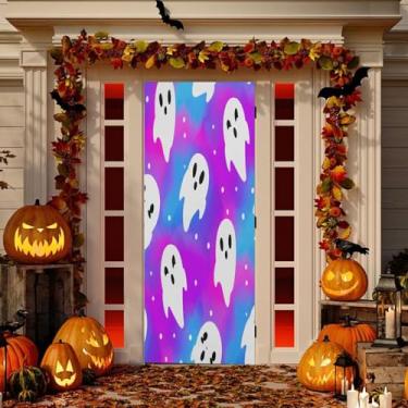 Imagem de Wassud Funny Boo-boos decoração de porta banner interno externo decoração de casa de varanda grande decoração de porta da frente 96 x 98 polegadas
