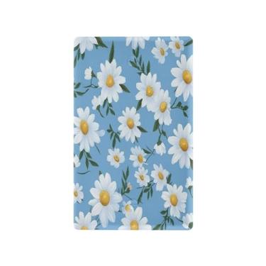 Imagem de Wassud Placa de cobertura de interruptor de luz de margarida branca, capas de tomada de interruptor único, placa de parede, decoração de casa, sala de estar, quarto, decoração