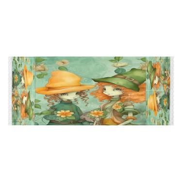 Imagem de Wassud Capas de lavadora e secadora de flores para meninas elfas, protetor de lavadora com sacos de armazenamento, capa de geladeira à prova de poeira com bolsos para lavanderia doméstica, cozinha