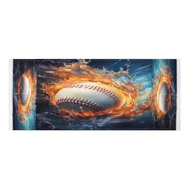 Imagem de Wassud Capas de lavadora e secadora de beisebol, protetor de lavadora com sacos de armazenamento, capa de geladeira à prova de poeira com bolsos para lavanderia doméstica, cozinha, 120 x 55 cm