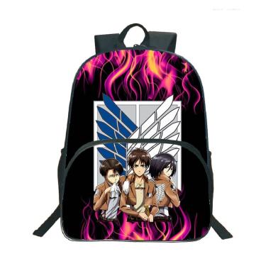 Imagem de Mochila escolar Attack on Titan Anime Children 30x16x40cm