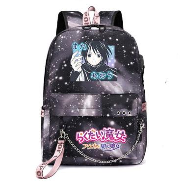 Imagem de Mochila Anime School Bag Witch Kids Children Oxford 44cm