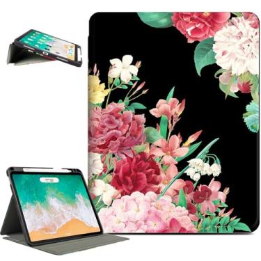 Imagem de Lalumix Capa para iPad Air de 11 polegadas M3/M2, para iPad Air de 5ª/4ª geração, capas de 10,9 polegadas, capa para iPad Pro de 11 polegadas, capa de 4ª/3ª/2ª/1ª geração, suporte para digitação