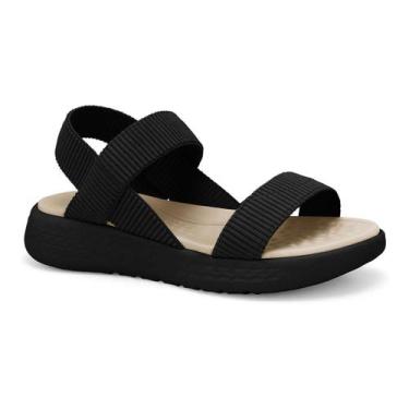 Imagem de Sandália Comfortflex Feminina Flatform Tiras Elásticas Conforto Origin